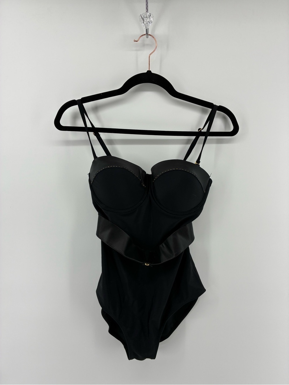 Black Sculpting One-Piece Swimsuit